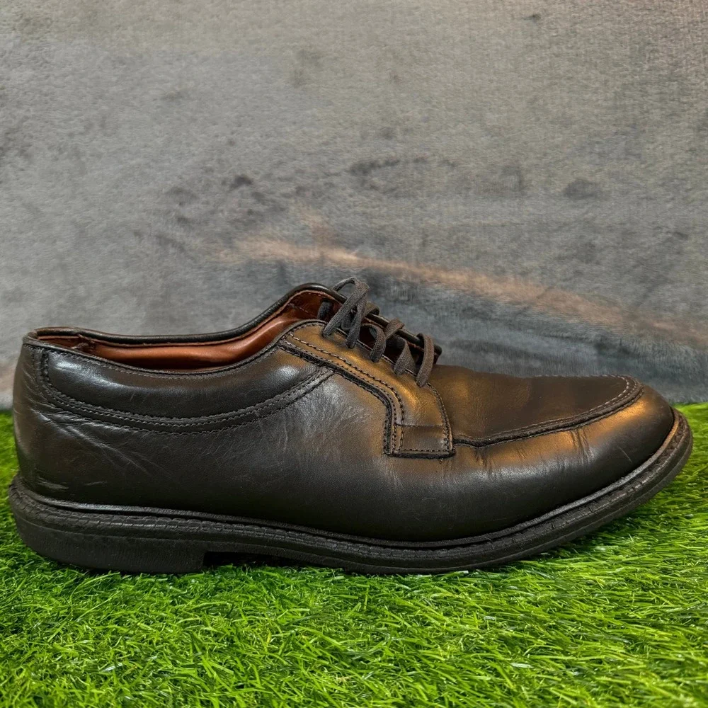 Allen Edmonds Wilbert Oxford Shoes Mens Size 11 Black Leather Split Toe‎ Derby